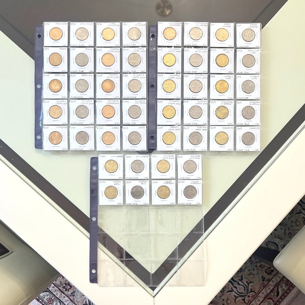 Collection of 24 Special Loonies + 24 Duplicates in Nickel Plate!